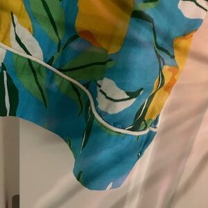 Printfresh Lemon Zest Blue Lemon Print ROBE SIZE L/XL Washed Ironed never worn